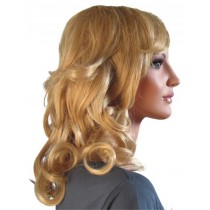 Frauen Perücke 'BL005' gewellte Frisur in Blond 40 cm