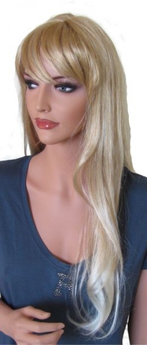 Frauen Perücke 'BL011' Lichtblond mit Anteilen von Rotblond 70 cm