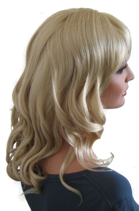 Curly Wig Light Ash Blonde 50 cm 'BL024'