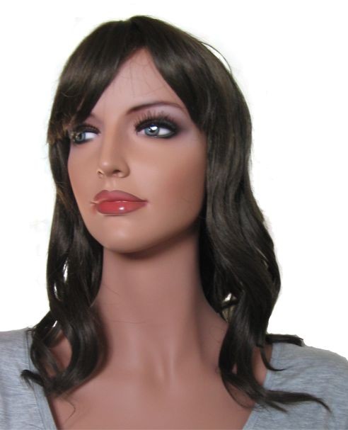 Wavy Woman Wig 'BR001' Medium Ash Brown 38 cm