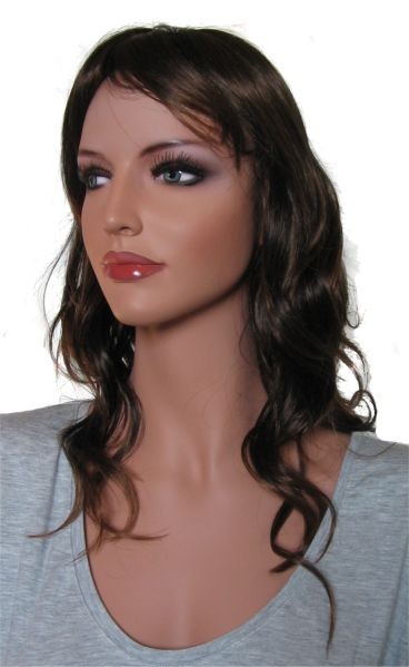 Woman Wig 'BR010' Dark Brown Root tipped with Medium Auburn 45cm