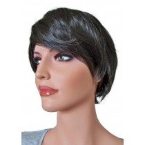 Women Wig Short Haircut Darkest Brown 'B005' 