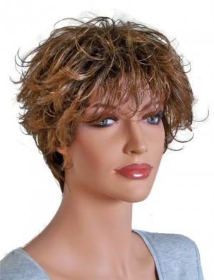 Short Hair Wig for Women African Style Brunette Mix 'BR016' 