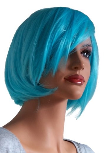 Cosplay Perruque Turquoise Cheveux Courts 'CP001'