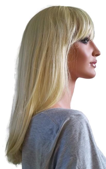 Perruque Blonde Pâle de Cheveux mi-longs 50 cm 'BL020'