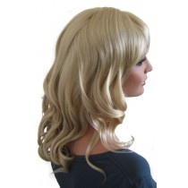 Perruque frisée blonde cendré 50 cm 'BL024'