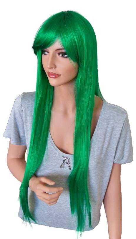 Cosplay Parrucca Verde Lungo 90 cm 'CP010'