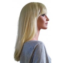 Parrucca Biondo Chiaro Capelli Medio Lunghi 50 cm 'BL020'