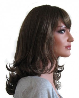 Parrucca Donna Colore Castano 'BR006' 45cm