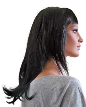 Parrucca Nero Naturale 45 centimetri 'B007'