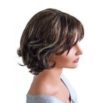 Peluca Morena con Mechas Rubias 'BR018'