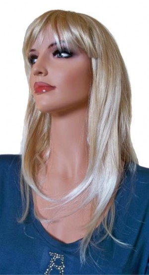 Pruik Licht Blond 50 cm 'BL021'