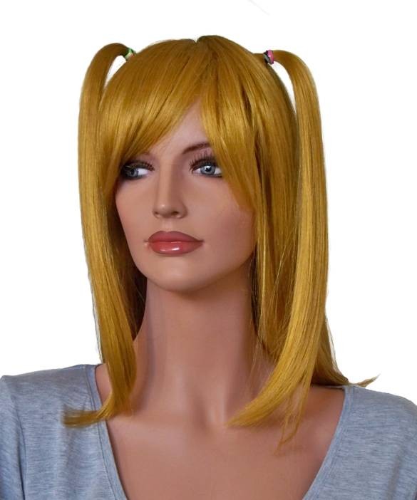 Peruca de Cosplay Loiro 70 cm com dois Rabos de Cavalo 'CP011'
