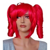 Peruca vermelha para Cosplay com dois Clip-Ins 'CP015'