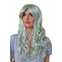 Peruca crespo de Cosplay Luz Verde 70 cm 'CP012'