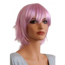 Peruca Curta para Cosplay Prata Roxo 'CP014'