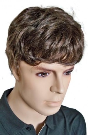 Peruca Castanha para o Homem Cabelo Humano 'M005'
