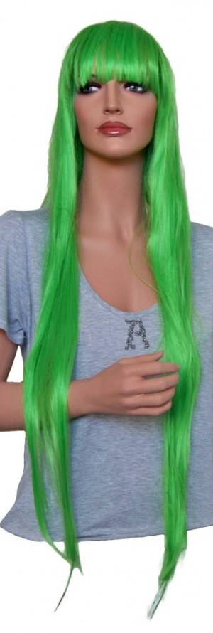 Peruca Anime verde 105 cm 'CP019'