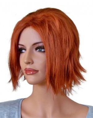 Peruca de Cosplay cobre vermelho com Rabo de Cavalo 70 cm 'CP017'