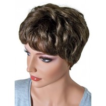 Krátká Paruka Lidských Vlasů pro ženy černovláska mix 'BR014'