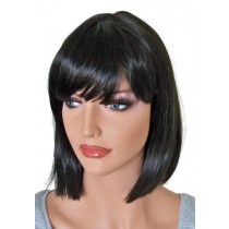 Módní paruka černé vlasy 'B009'