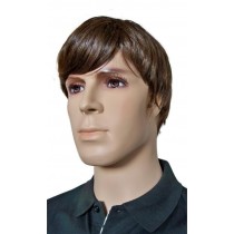 Paruka pro Muže Krátký Sestřih Barva Hnědá 'M001'