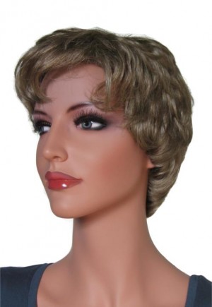 Krátká paruka tmavě blond 'BR021'