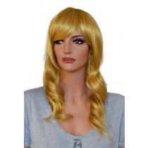 Paryk for cosplay gyldne blonde krøllet 60 cm 'CP029'