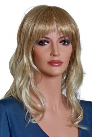 Kvinden Paryk Blond Farve 55 cm Længde 'BL015'