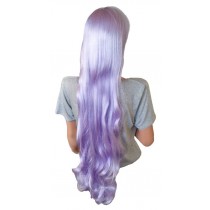 Manga Peruca păr creţ argintiu violet 105 cm 'CP022'