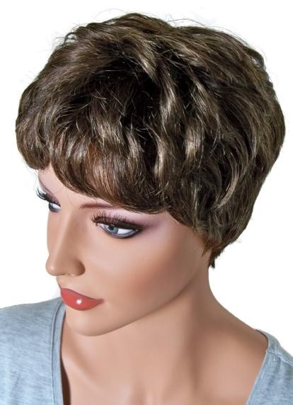 кратко перука човешки коси за жени брюнетка микс смесени брюнетка 'BR014'