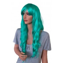 Cosplay перука къдрава зелена коса 70 cm 'CP021'